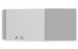 Антресоль углового шкафа X Grey; МДФ с гравировкой