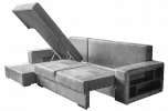 Угловой диван ХИТРОУ; 290 х 179 х 80, Пантограф, с ящиком