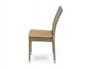 Плетеный стул ROME светло-коричневый без ручек; 45*61*83h, искусственный ротанг, алюминий