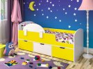 Кровать Малыш мини; для детей от 1,5 до 8 лет, Габариты: 1632х732х750 мм, спальное место 1600*700 мм, ЛДСП
