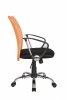 Кресло Рива 8075 оранж; ткань/ сетка, 60x102x58, на колесах, Механизм качания Топ-ган 17