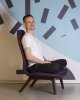 Кресло для медитации Brahma Chair; 880*720, выс 960, массив, фанера, велюр