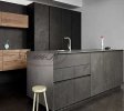 Кухня каменный шпон 011; BLUM, стиль лофт, модерн, хай-тек