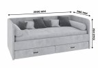 Мягкая кровать-диван Junior JNR-1900