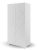 Шкаф 100 X White; двухдверный, МДФ с гравировкой