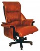 Кресло Давос GL-55; экокожа, натуральная кожа, на колесах