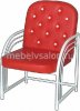 Кресло на металлическом каркасе № 1-117-02