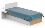 Кровать 90х200 X Oak; МДФ с гравировкой