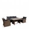 Комплект плетеной мебели с диваном AFM-308B Beige/Grey