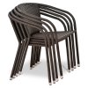 Комплект плетеной мебели T282ANS/Y137C-W53 Brown 2Pcs