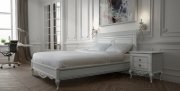 Спальня Неаполь Белая; МДФ, шпон дуба, кровать 160*200, классика