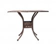 Садовый стол Lion из литого алюминия; 90*90 квадратный