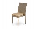 Плетеный стул ROME светло-коричневый без ручек; 45*61*83h, искусственный ротанг, алюминий