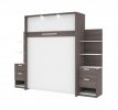 Вертикальная шкаф-кровать с боковыми тумбами (140*200); Общие размеры ш245*в215*г35см, ЛДСП Egger, металлокаркас