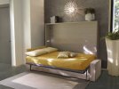 Горизонтальная кровать-трансформер с диваном 120*190; Общие размеры ш205*в135*г35см, ЛДСП Egger, металлокаркас