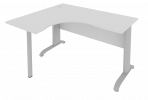 Стол криволинейный левый RIVA METAL ПЛ.СА-3Л (Riva); ЛДСП, 140x75.5x120, металлические опоры, угловой