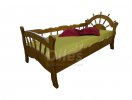 Кровать детская Шкипер; 80х190 с ламелями, Дерево, массив