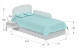 Кровать 120x200 Basic; МДФ, ЛДСП