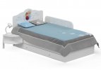 Кровать 90x200 Frozen; МДФ с рисунком Холодное сердце, ЛДСП